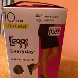 Knee highs. Brand new unopened box